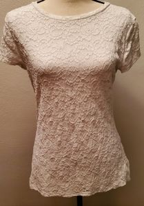 EXPRESS white lace top